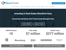 Tablet Screenshot of nexuscrowd.com